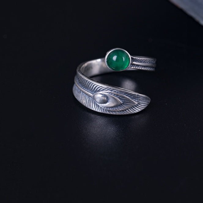 925 Sterling Silver Peacock Tail Rings - RALO COLLECTION STUDIO