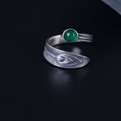 925 Sterling Silver Peacock Tail Rings - RALO COLLECTION STUDIO