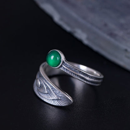 925 Sterling Silver Peacock Tail Rings - RALO COLLECTION STUDIO