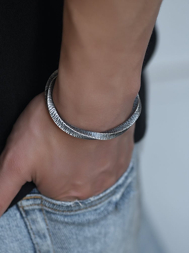 999 Sterling Silver Mobius Ring Bracelet For Men And Women - RALO COLLECTION STUDIO