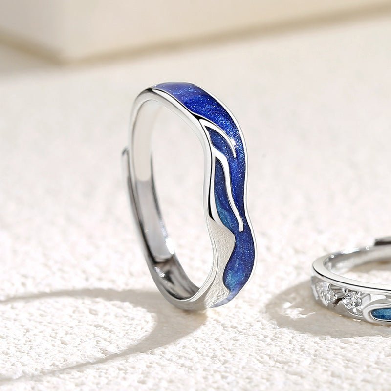 A Pair Of Pure Silver Wave Rings - RALO COLLECTION STUDIO