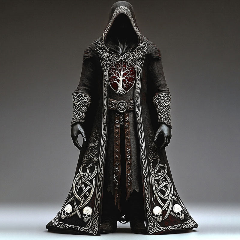 Abstract Long-sleeved Cape Coat For Casual Men's Cardigan - RALO COLLECTION STUDIO