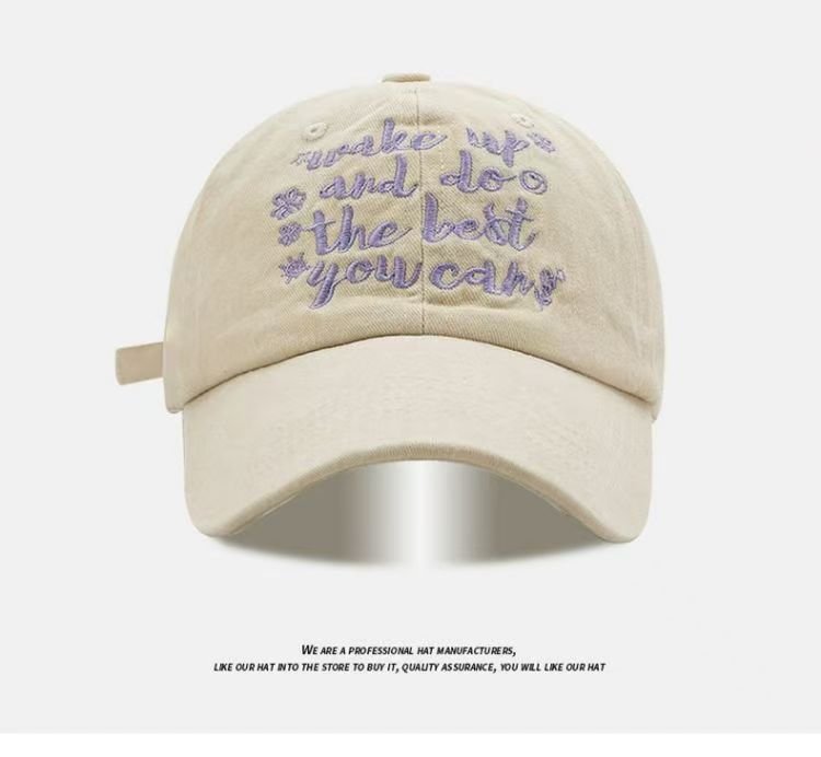 All-match Retro Face-looking Small Letters Soft Top Washed Sun-proof Baseball Cap For Men - RALO COLLECTION STUDIO