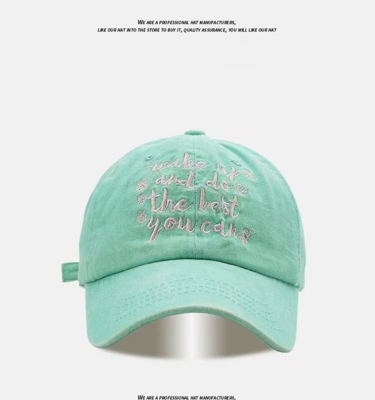 All-match Retro Face-looking Small Letters Soft Top Washed Sun-proof Baseball Cap For Men - RALO COLLECTION STUDIO