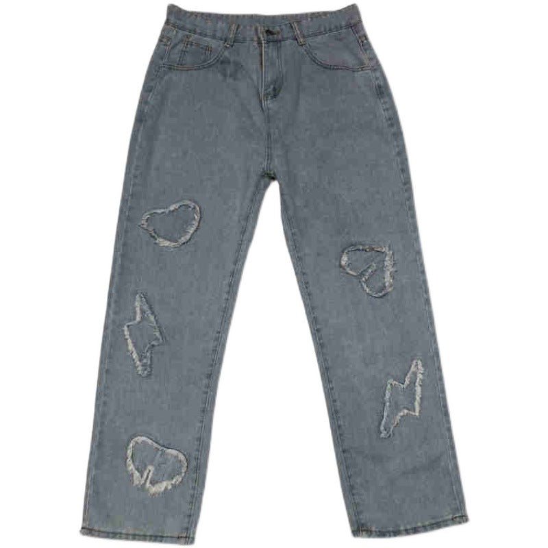 American Style Street Loose Mopping Straight Jeans Denim Trousers - RALO COLLECTION STUDIO