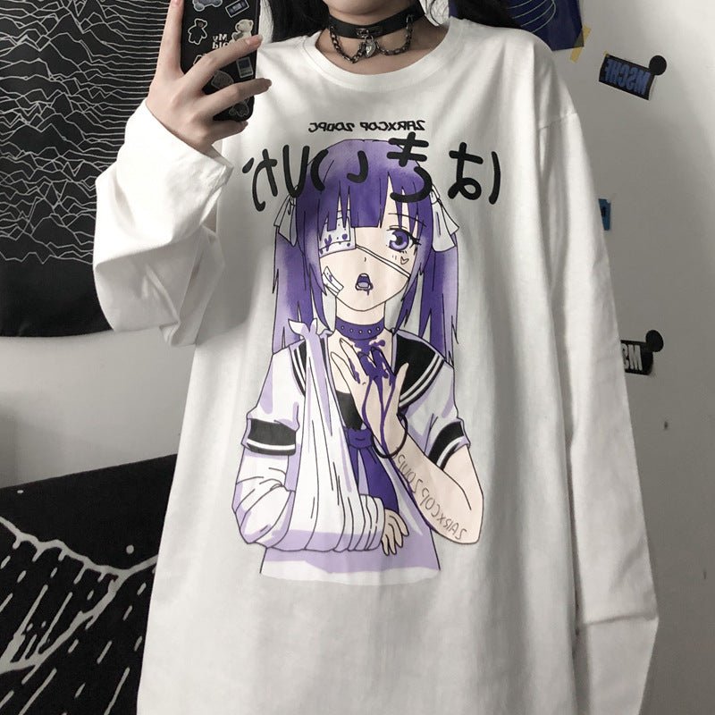 Anime all-match long sleeve t-shirt women - RALO COLLECTION STUDIO