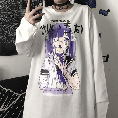 Anime all-match long sleeve t-shirt women - RALO COLLECTION STUDIO