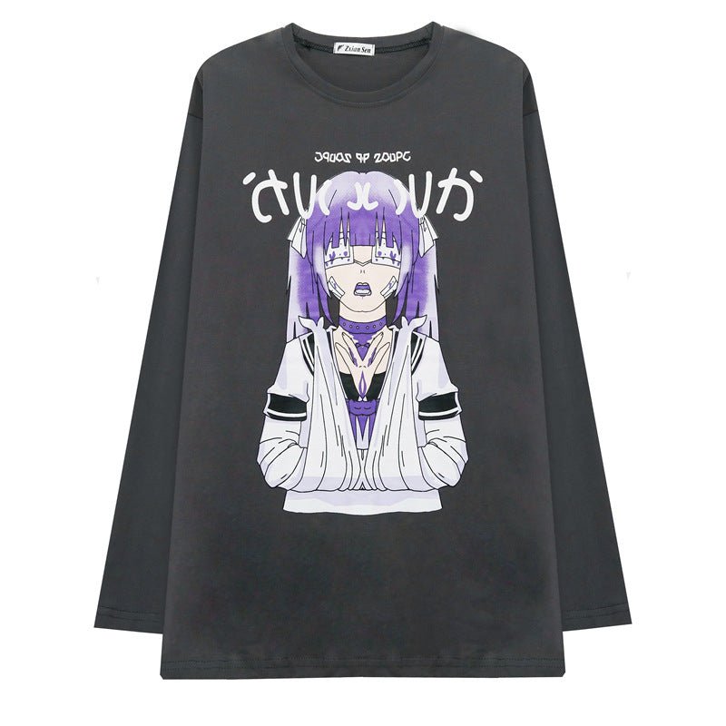 Anime all-match long sleeve t-shirt women - RALO COLLECTION STUDIO