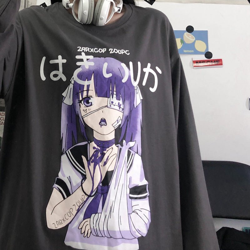Anime all-match long sleeve t-shirt women - RALO COLLECTION STUDIO