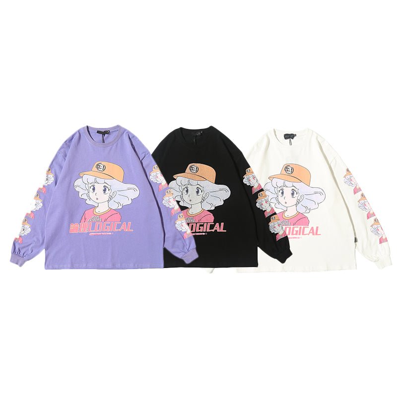 Anime character girl printed T-shirt - RALO COLLECTION STUDIO