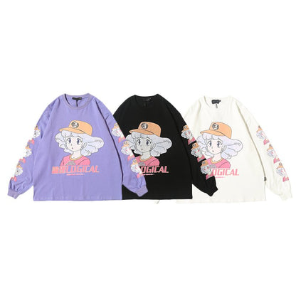 Anime character girl printed T-shirt - RALO COLLECTION STUDIO
