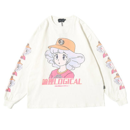 Anime character girl printed T-shirt - RALO COLLECTION STUDIO