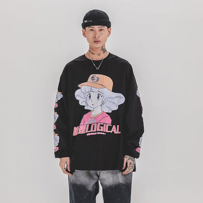 Anime character girl printed T-shirt - RALO COLLECTION STUDIO