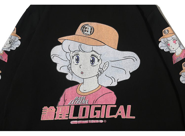 Anime character girl printed T-shirt - RALO COLLECTION STUDIO