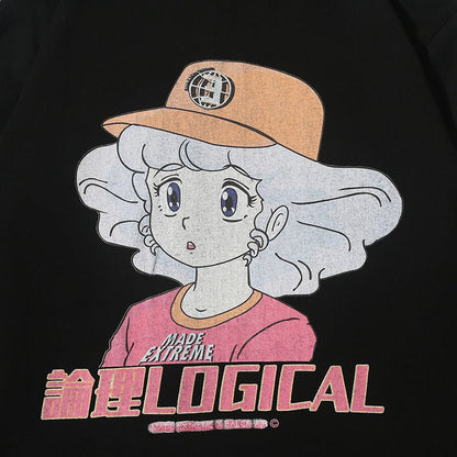 Anime character girl printed T-shirt - RALO COLLECTION STUDIO