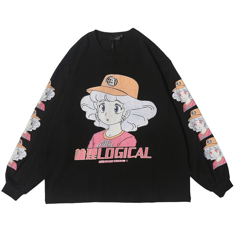 Anime character girl printed T-shirt - RALO COLLECTION STUDIO