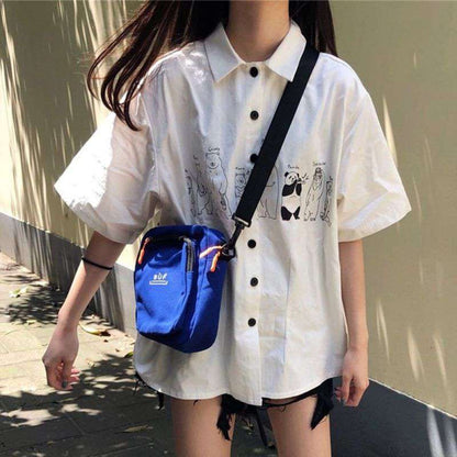 Anime Kawaii Shirt Girls Short Sleeve Summer - RALO COLLECTION STUDIO