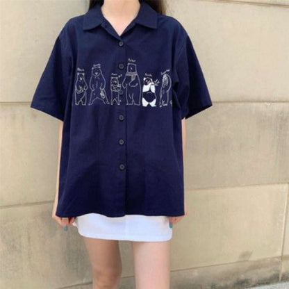 Anime Kawaii Shirt Girls Short Sleeve Summer - RALO COLLECTION STUDIO