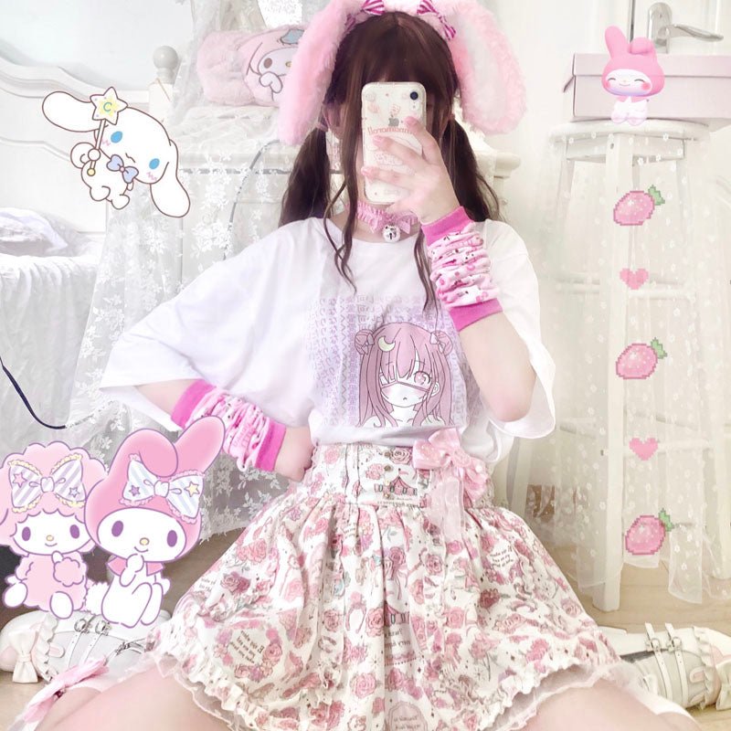 Anime Moon Girl T-shirt - RALO COLLECTION STUDIO