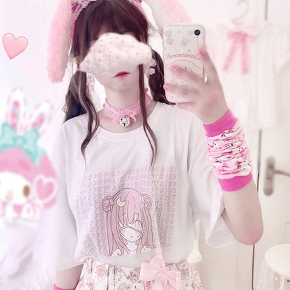Anime Moon Girl T-shirt - RALO COLLECTION STUDIO