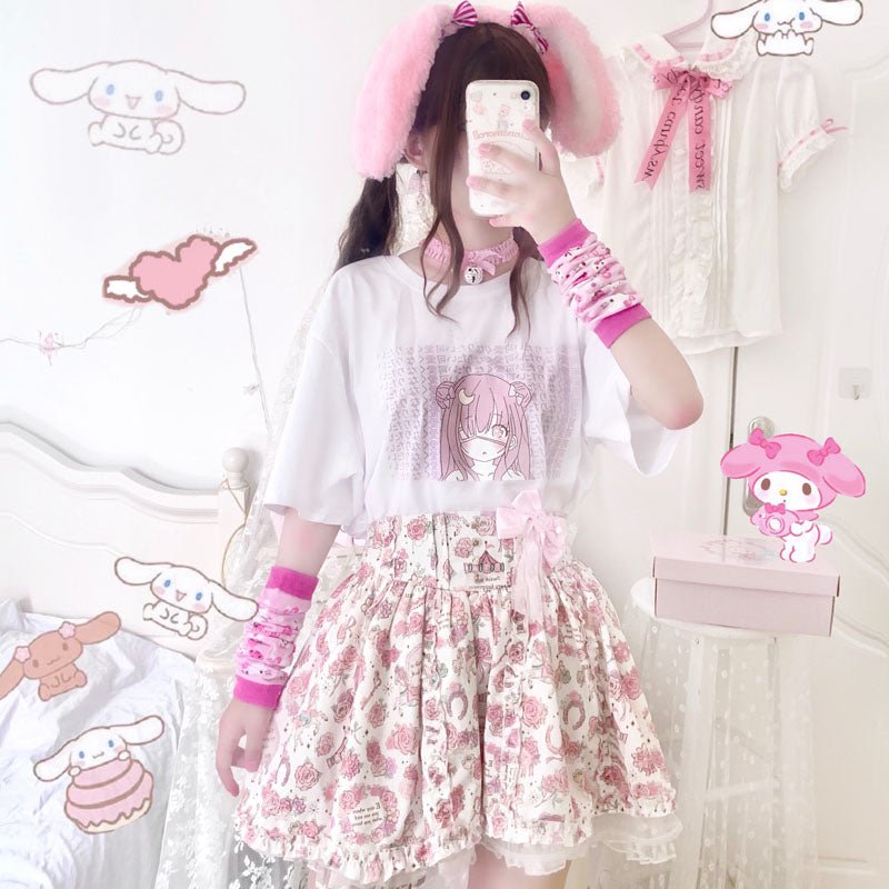 Anime Moon Girl T-shirt - RALO COLLECTION STUDIO