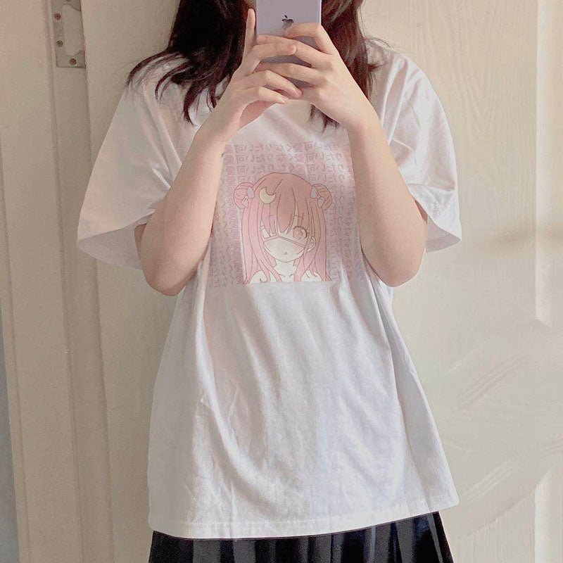 Anime Moon Girl T-shirt - RALO COLLECTION STUDIO