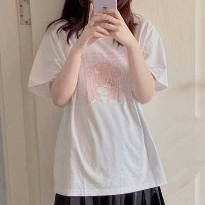 Anime Moon Girl T-shirt - RALO COLLECTION STUDIO