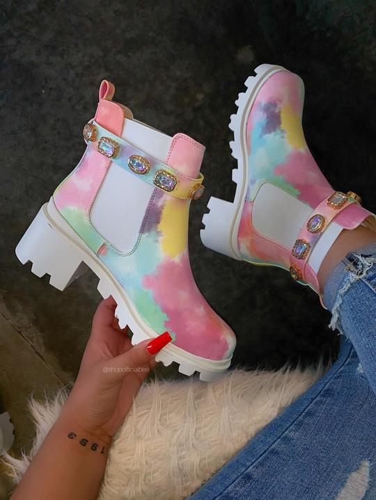 Ankle Boots for Woman Crystal Belt Buckle Real Boots - RALO COLLECTION STUDIO