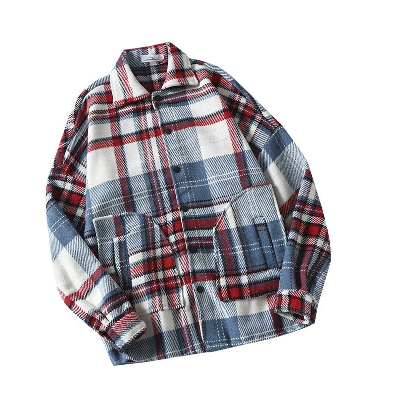 Autumn Brushed Plaid Shirt Men - RALO COLLECTION STUDIO