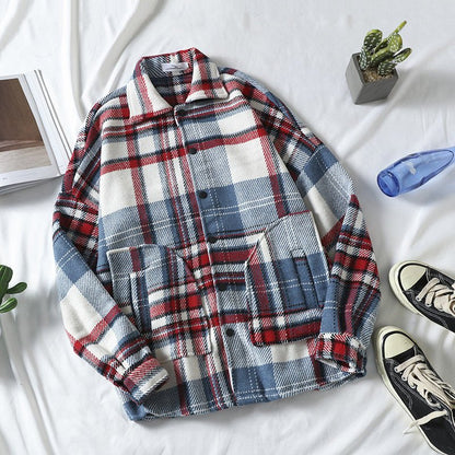 Autumn Brushed Plaid Shirt Men - RALO COLLECTION STUDIO