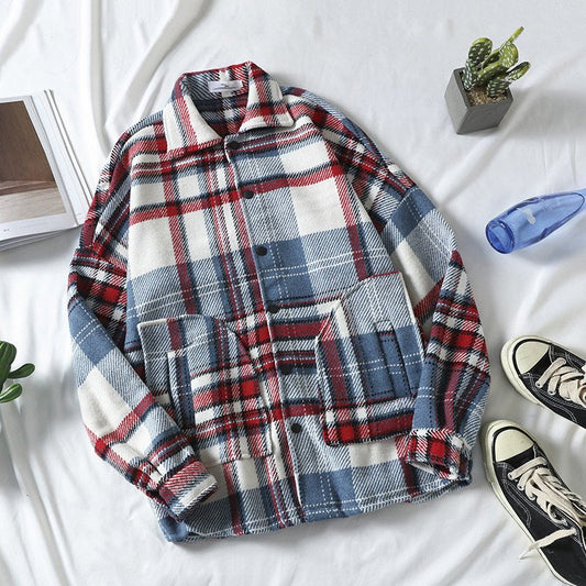 Autumn Brushed Plaid Shirt Men - RALO COLLECTION STUDIO