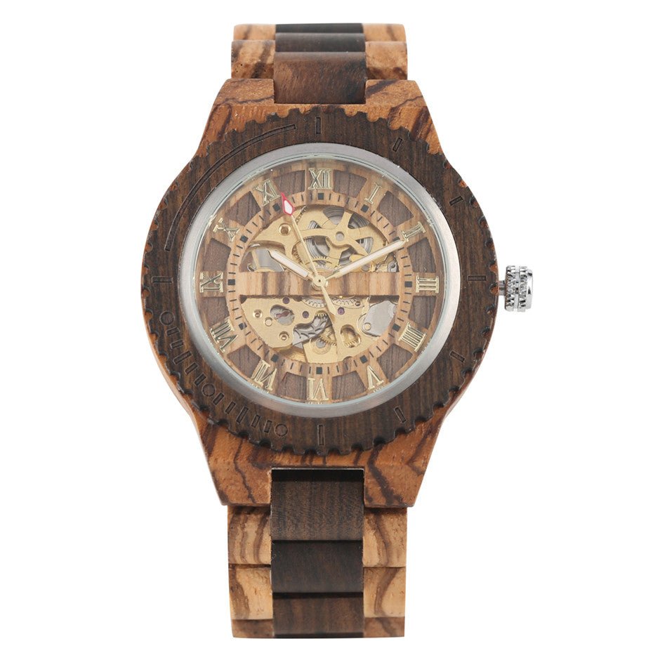 Bamboo Wood Automatic Mechanical Watch Creative Gear - RALO COLLECTION STUDIO