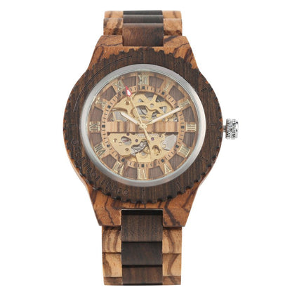 Bamboo Wood Automatic Mechanical Watch Creative Gear - RALO COLLECTION STUDIO