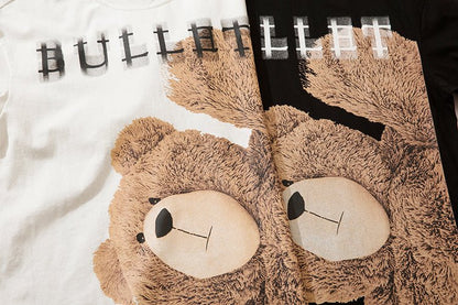 Bear Printed Short-sleeved T-shirt For Men - RALO COLLECTION STUDIO