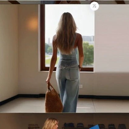 Blue Sexy Buttoned Denim Long Dress - RALO COLLECTION STUDIO