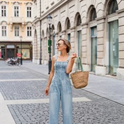 Blue Sexy Buttoned Denim Long Dress - RALO COLLECTION STUDIO