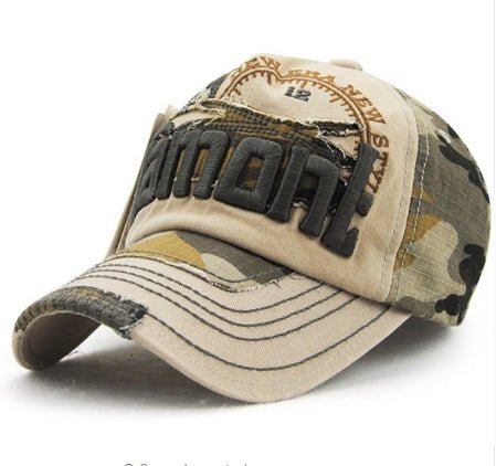 Camouflage baseball cap outdoor sunshade hats for men and women, European and American hats for leisure - RALO COLLECTION STUDIO