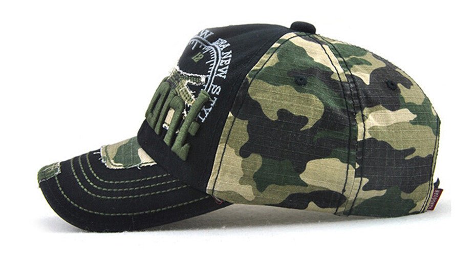 Camouflage baseball cap outdoor sunshade hats for men and women, European and American hats for leisure - RALO COLLECTION STUDIO