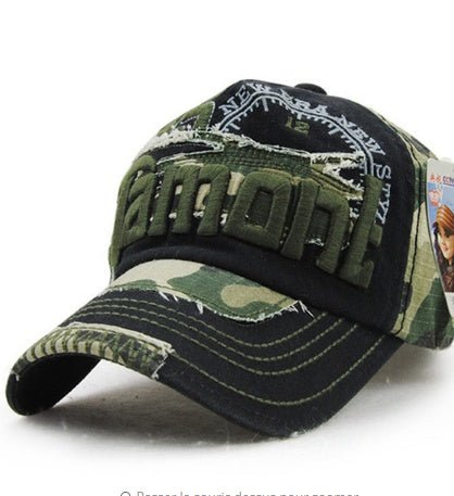 Camouflage baseball cap outdoor sunshade hats for men and women, European and American hats for leisure - RALO COLLECTION STUDIO