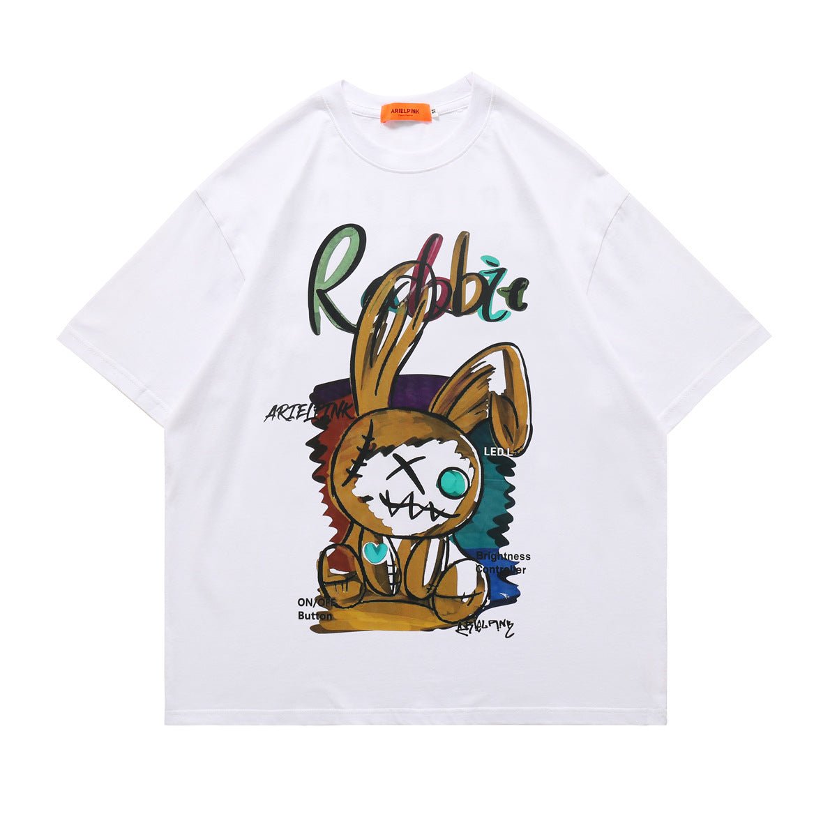 Cartoon Anime Loose T-shirt Round Neck Pullover Leisure Short Sleeve - RALO COLLECTION STUDIO