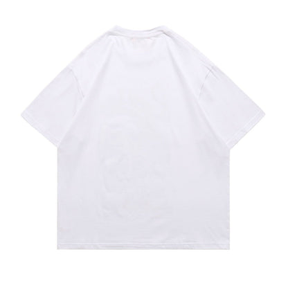 Cartoon Anime Loose T-shirt Round Neck Pullover Leisure Short Sleeve - RALO COLLECTION STUDIO