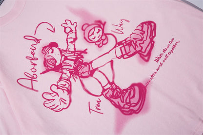 Cartoon Cotton T-shirt For Men And Women - RALO COLLECTION STUDIO