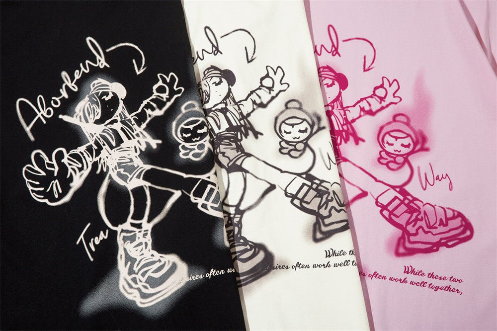 Cartoon Cotton T-shirt For Men And Women - RALO COLLECTION STUDIO