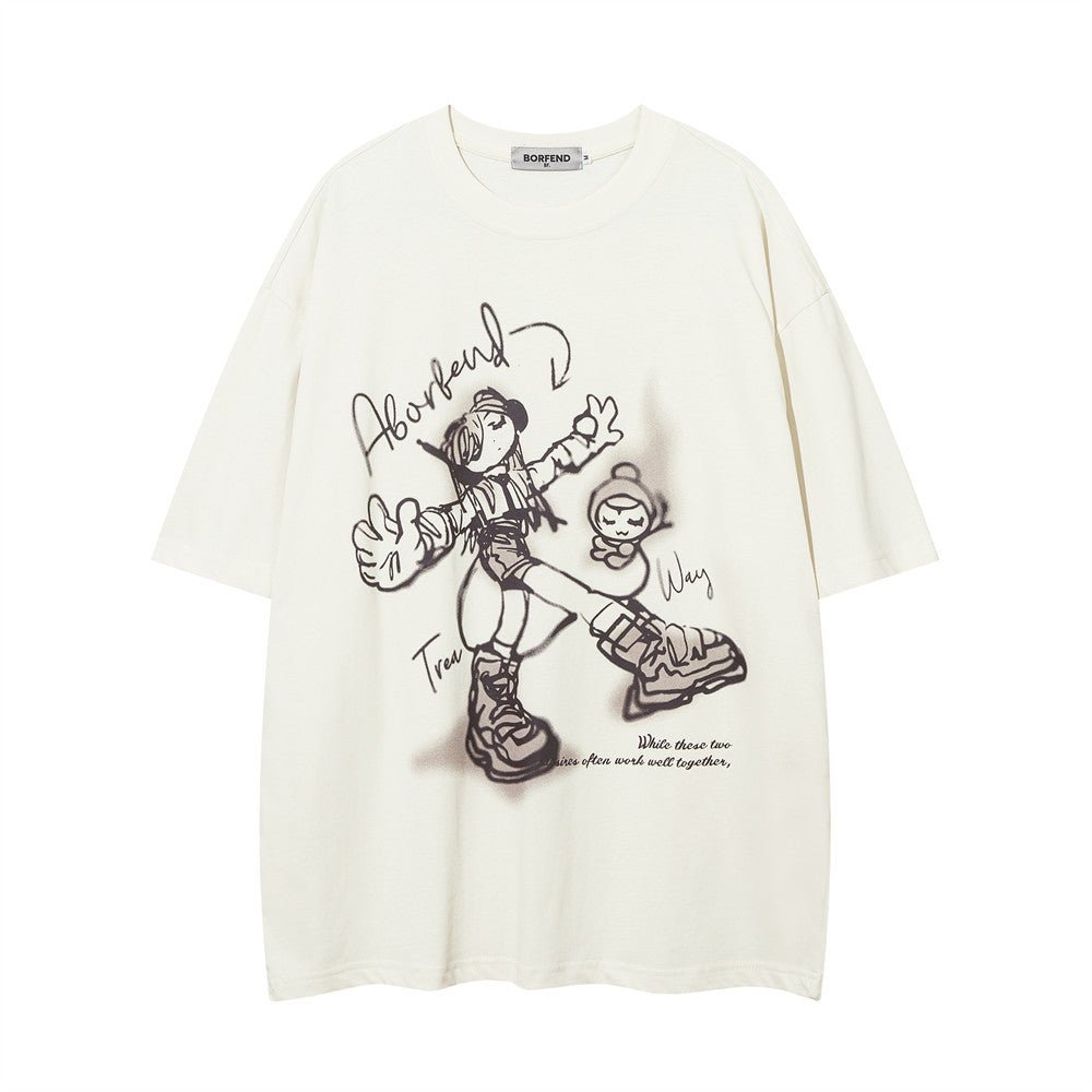 Cartoon Cotton T-shirt For Men And Women - RALO COLLECTION STUDIO