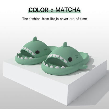 Cartoon Shark Slippers Funny Cutes Soft Slipper Indoor Outdoor Shoes For Women Men Couples - RALO COLLECTION STUDIO