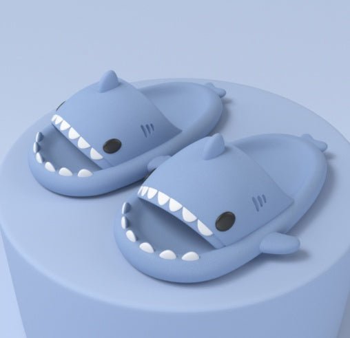 Cartoon Shark Slippers Funny Cutes Soft Slipper Indoor Outdoor Shoes For Women Men Couples - RALO COLLECTION STUDIO