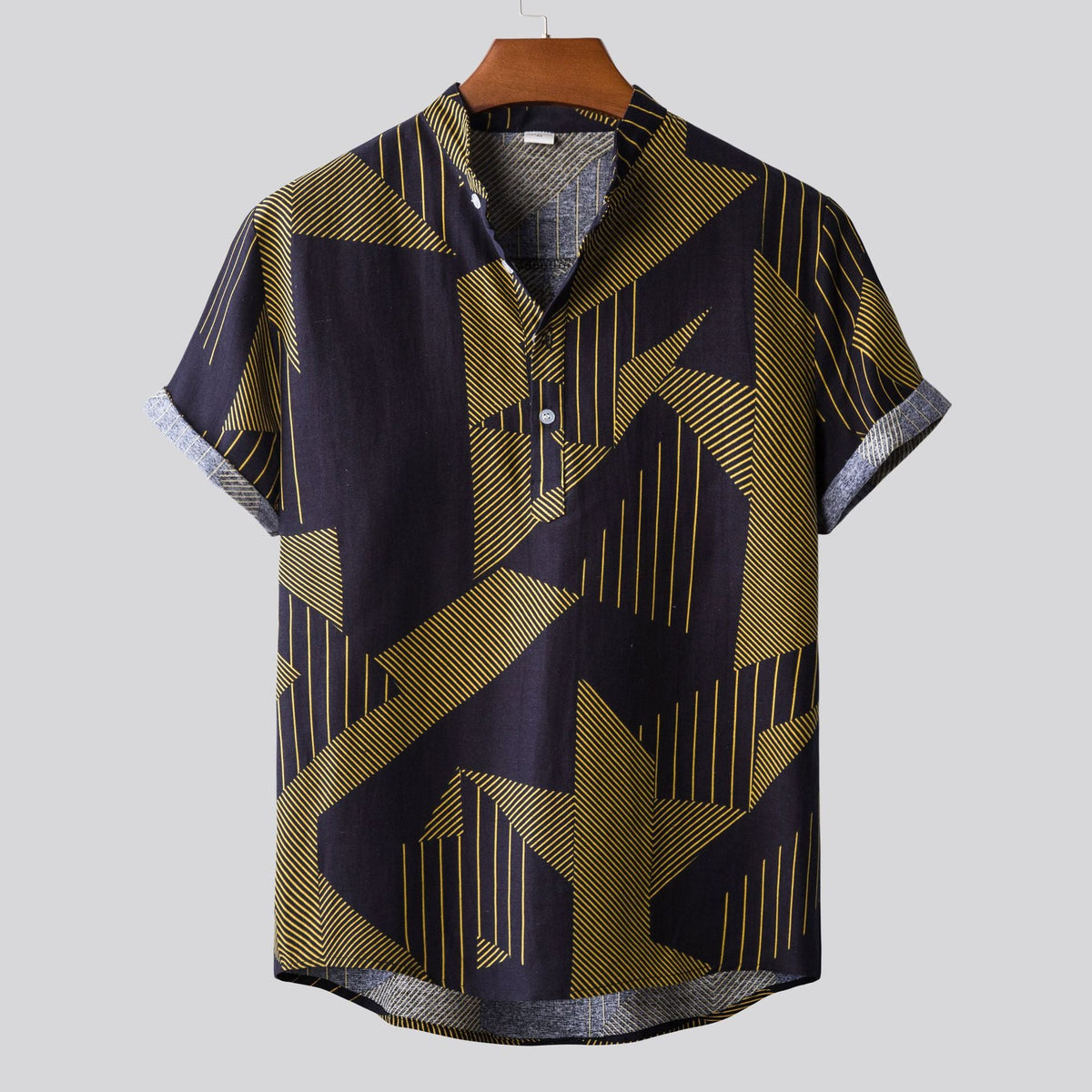 Casual Linen Floral Shirt Men - RALO COLLECTION STUDIO