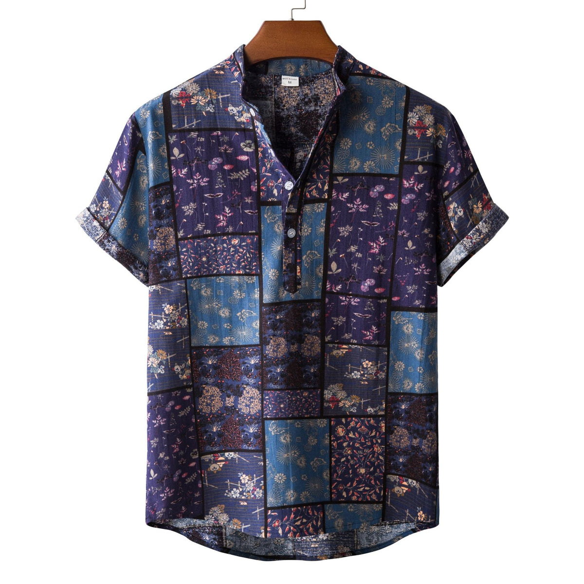 Casual Linen Floral Shirt Men - RALO COLLECTION STUDIO