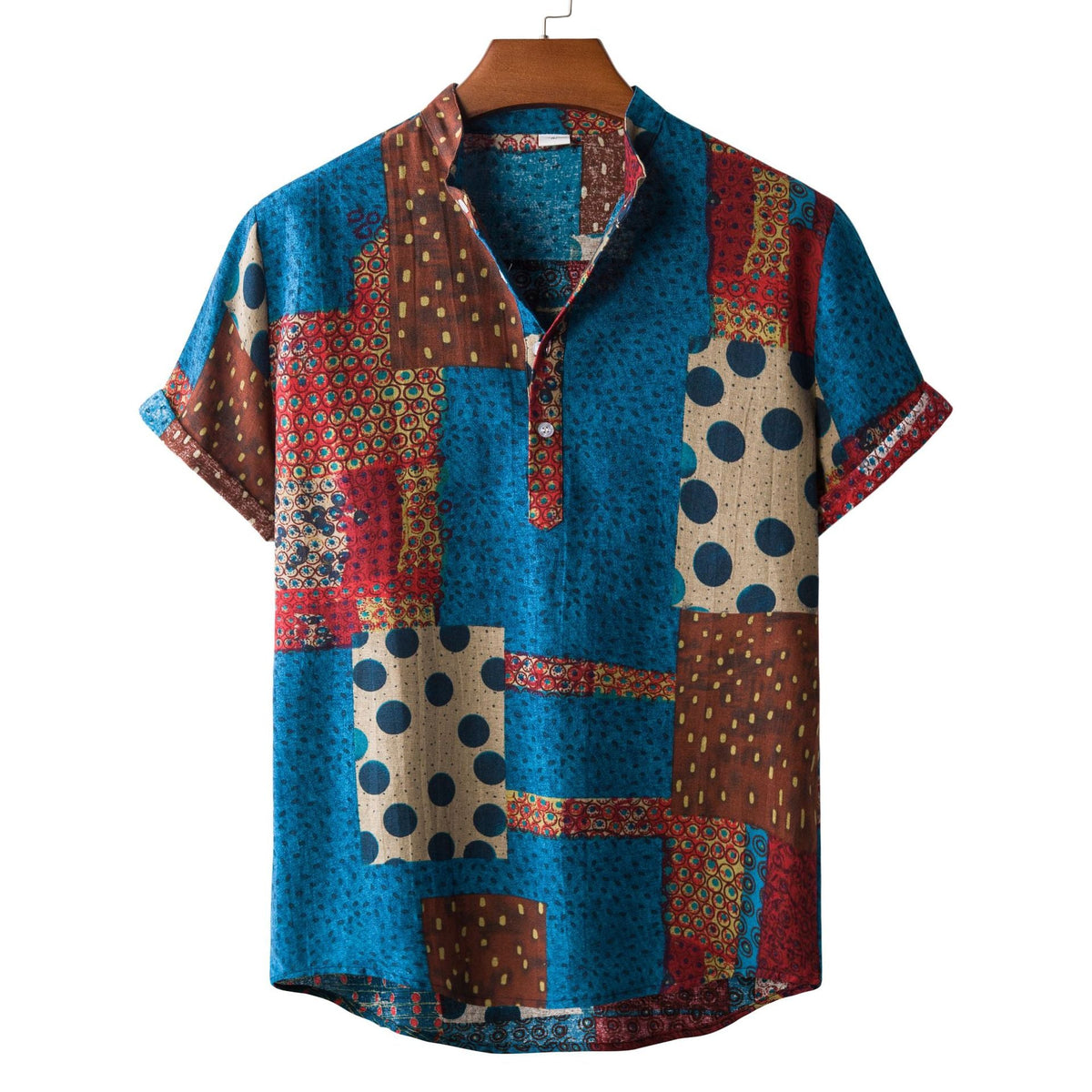 Casual Linen Floral Shirt Men - RALO COLLECTION STUDIO