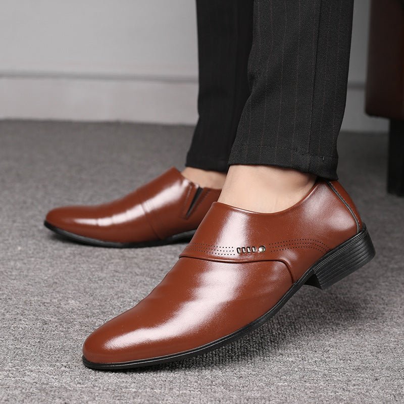 Casual pointed toe shoes men leather shoes men - RALO COLLECTION STUDIO